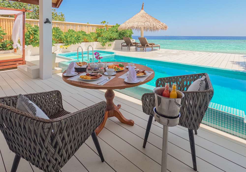 Sunrise Beach Pool Villa at Malahini Kuda Bandos, view 7